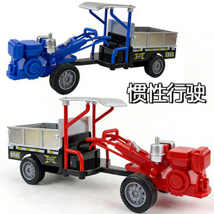 儿童手扶拖拉机玩具仿真复古农夫车运输车模型宝宝汽车工程车男孩