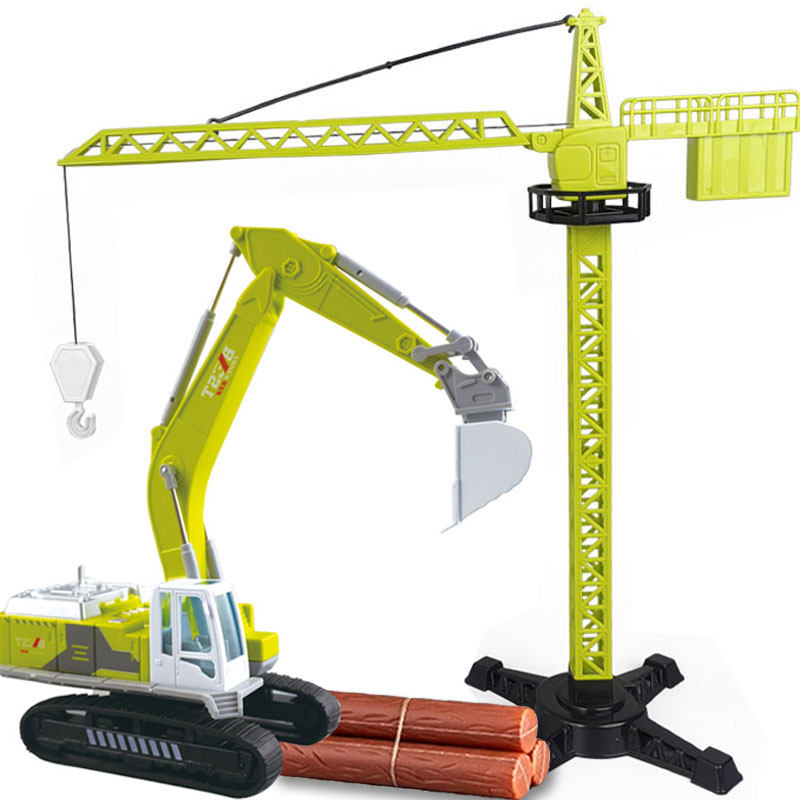 儿童合金挖掘机玩具塔吊挖土机模型挖机翻斗车吊机起重机工程车3,玩具/童车/益智/积木/模型,惯性/回力/滑行玩具,淘宝优惠券,粉丝福利购,淘宝优惠卷