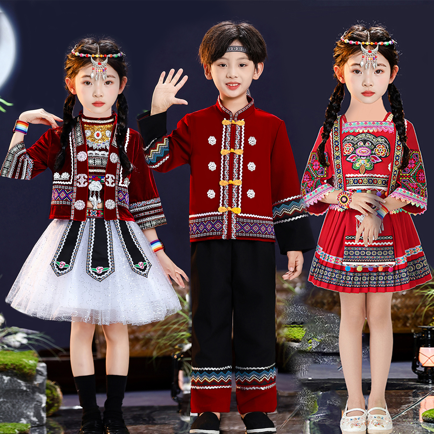 踏踏乐舞蹈服哒哒舞六一幼儿园男女童红山果童年叮叮当小孩演出服