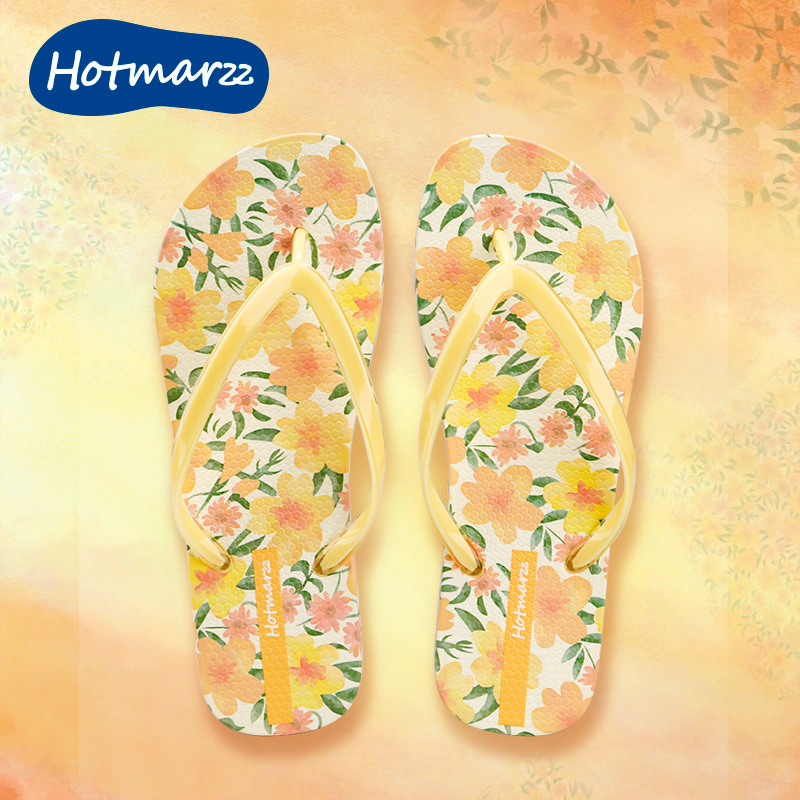 Hotmarzz黑玛人字拖女