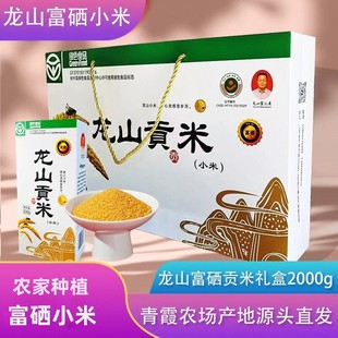龙山小米25新富硒黄小米农家香糯黄油2kg礼盒特产月子五谷杂粮粥