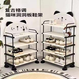鞋架家用室内可爱鞋子置物架宿舍入户门口鞋架子小型儿童简易鞋柜