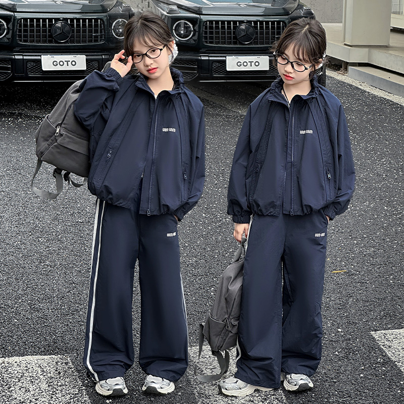 女童运动套装2025新款