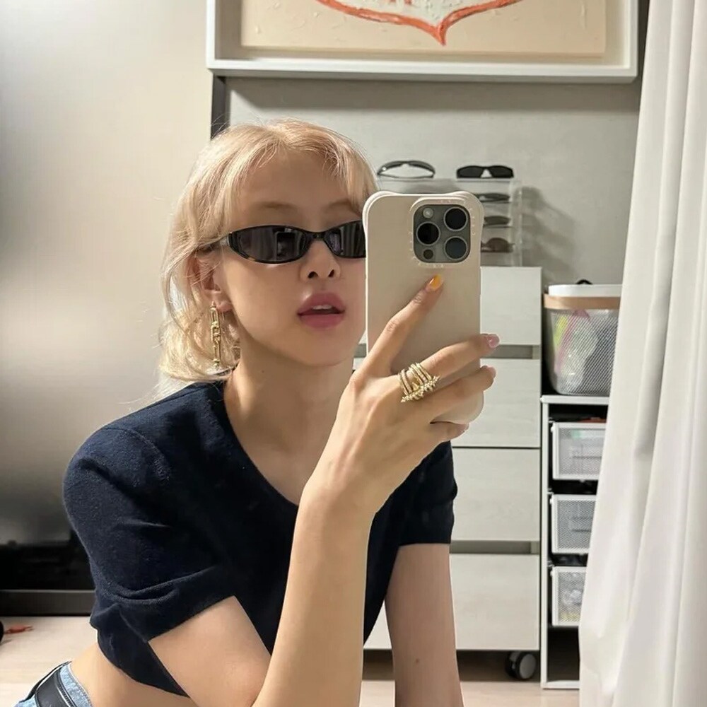 小脸型 Hailey Bieber海莉金智秀朴彩英同款偏光墨镜女太阳眼镜