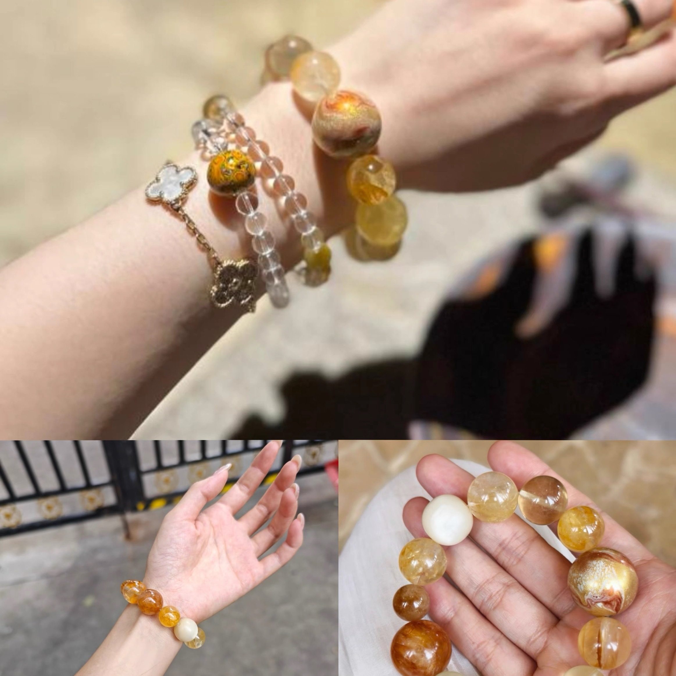 幸禧慈【土系·全能多宝】非遗工艺彩云砂大漆 天然水晶手串送礼,饰品/流行首饰/时尚饰品新,手饰/手串,淘宝优惠券,粉丝福利购,淘宝优惠卷
