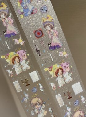 分装 奥莉蛙原创安眠曲人物贴纸卷梦境小精灵手账手机壳装饰贴纸