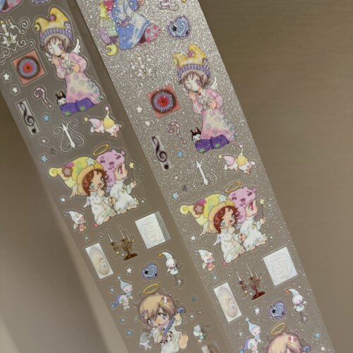 分装 奥莉蛙原创安眠曲人物贴纸卷梦境小精灵手账手机壳装饰贴纸