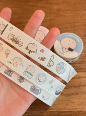 分装柔软假日和mochi包子系列和纸胶带简约百搭生活贴纸手帐装饰