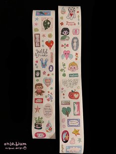 分装胶带niobium 植趣乐园童趣风可爱和纸PET贴纸胶带