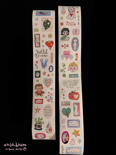 分装胶带niobium 植趣乐园童趣风可爱和纸PET贴纸胶带