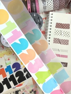 咕咕万物分装原创大数字贴纸日期日付手帐杂志装饰拼贴基础素材