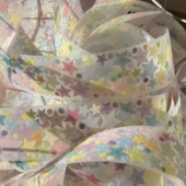 大龄萝莉切膜贴纸卷分装 基础奶油套星星圈圈音符镂空盐系韩系手账