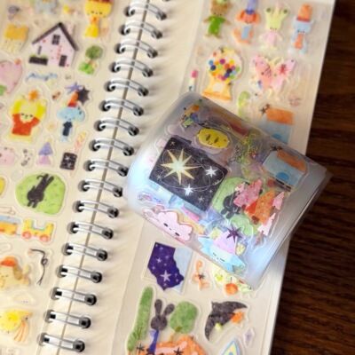 胡椒西多士分装昨日的梦可爱童趣风装饰贴纸卷卡通手帐素材贴画