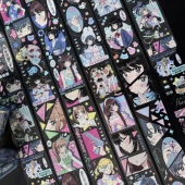 小鞠同款 手机背卡贴纸日系动漫风 胶带分装 Just手帐分装 熵减方程式