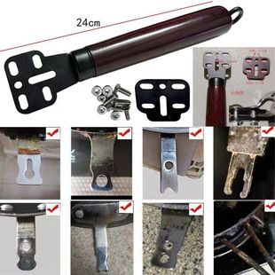 通用实木锅把炒锅把手加厚防烫手柄加厚单孔双孔锅把手炒菜锅把柄