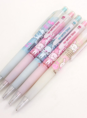 爱好9135布绒娃娃2B自动铅笔 0.5 0.7mm 3色可爱卡通 日韩风文具