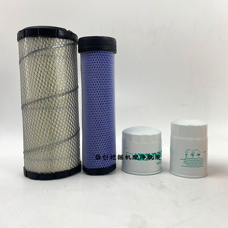 沃尔沃VOLVO挖掘机EC55D 60久保田机油滤芯柴油空气滤清器保养件
