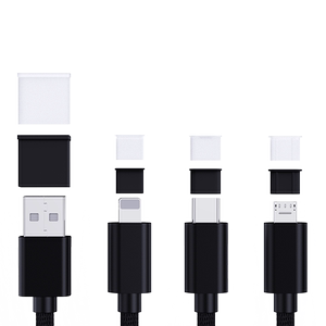 小米vivo荣耀苹果数据线头保护套TypeC华为OPPO手机充电源线防尘盖子iQOO平板电脑U盘Pad移动硬盘USB口防尘塞