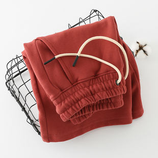 复古红日系复古重磅纯棉毛圈布宽松短裤 男春夏休闲百搭运动五分裤