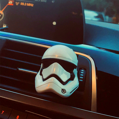 星球大战创意摆件黑白武士手办车载出风口香薰车内装饰品汽车用品