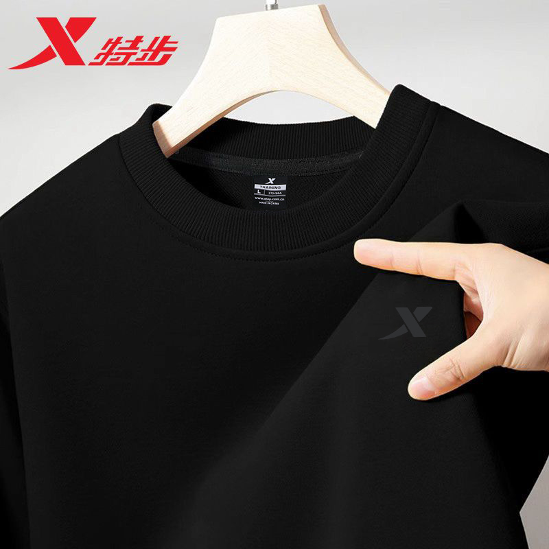 特步男装卫衣官方正品休闲运动服