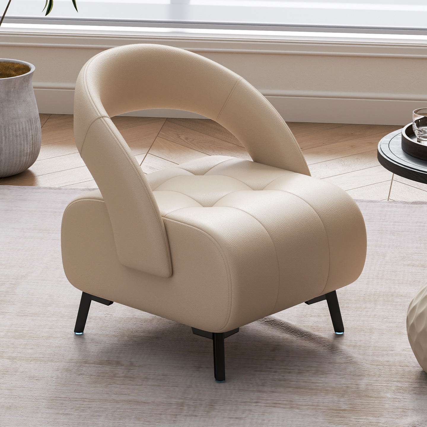 真皮客厅家用高级感靠背小椅子小板凳沙发凳换鞋凳轻奢矮凳小凳子