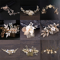 Wedding hair accessories flower hair clips for water