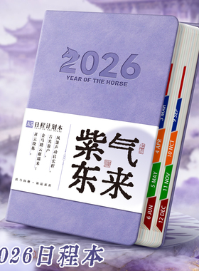 2026全年日程本计划表新款定制笔记本子工作日志日记本日历记事本自律打卡效率手册时间管理手账高颜值ins风
