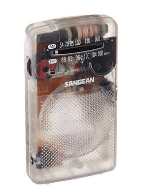 美国进口SANGEAN/山进 SR-35袖珍式电池指针式收音机透明音质好