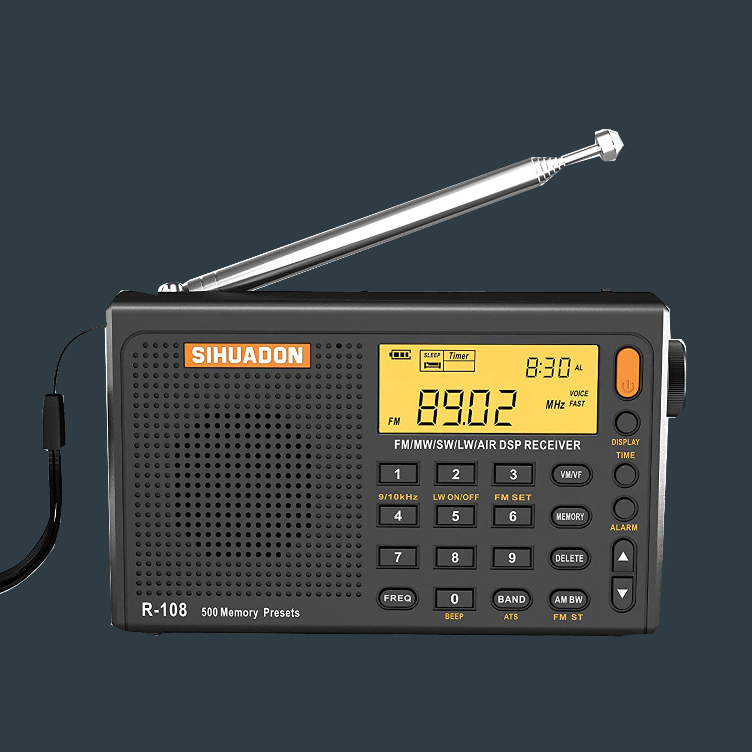 日本销航空短波R108全波段高端数字收音机袖珍充电DSP立体音声,影音电器,收音机,淘宝优惠券,粉丝福利购,淘宝优惠卷