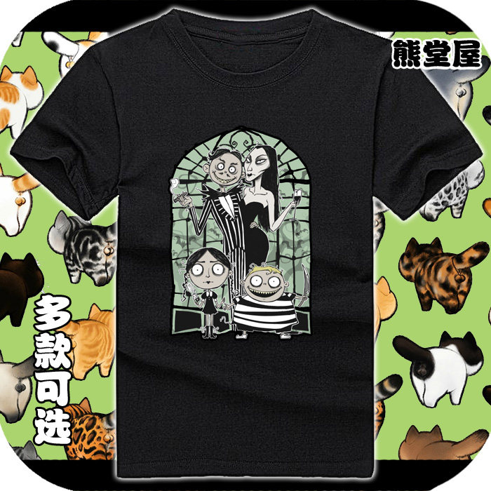 亚当斯一家阿达一族爱登士家庭直动漫T恤/鞋帽/服装