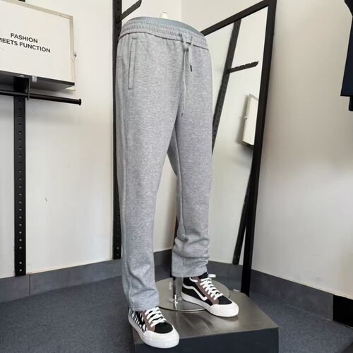 jj男士春秋新款拉链口袋卫裤宽松休闲百搭直筒平口运动裤