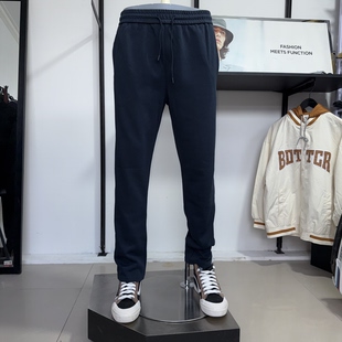 JJ男春秋季纯棉卫裤休闲运动宽松小直筒平口运动裤长裤