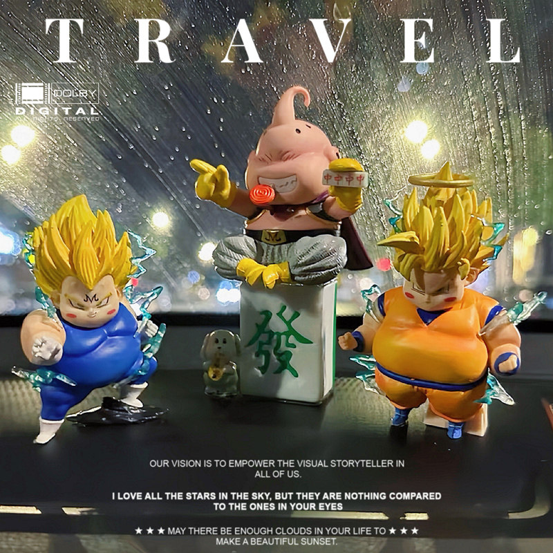 七龙珠悟空布欧贝吉塔手办车摆件图片