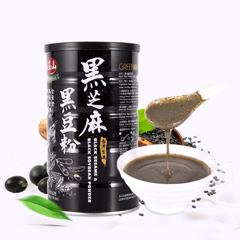马玉山中国台湾黑芝麻黑豆粉糊冲饮早餐备孕代餐即食熟营养小袋装