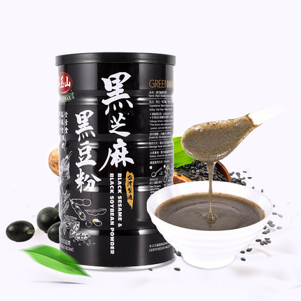 马玉山中国台湾黑芝麻黑豆粉糊冲饮早餐备孕代餐即食熟营养小袋装