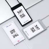 高档一体式 伸缩卡套工作牌硅胶挂绳工作证吊牌门禁lg工牌厂牌定制