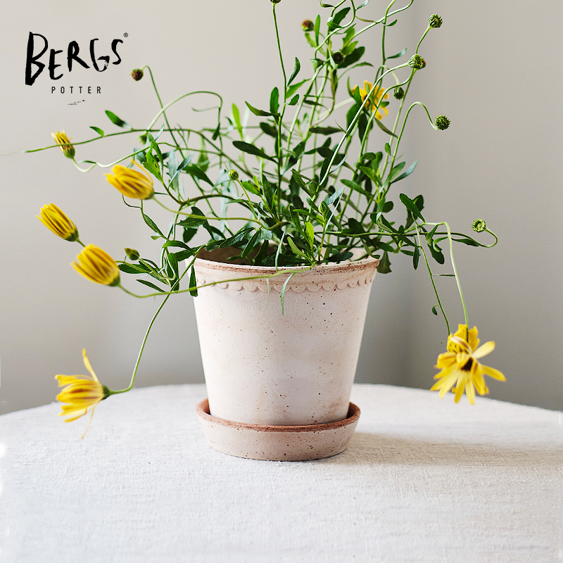bergs手工花盆欧式托斯卡纳陶土