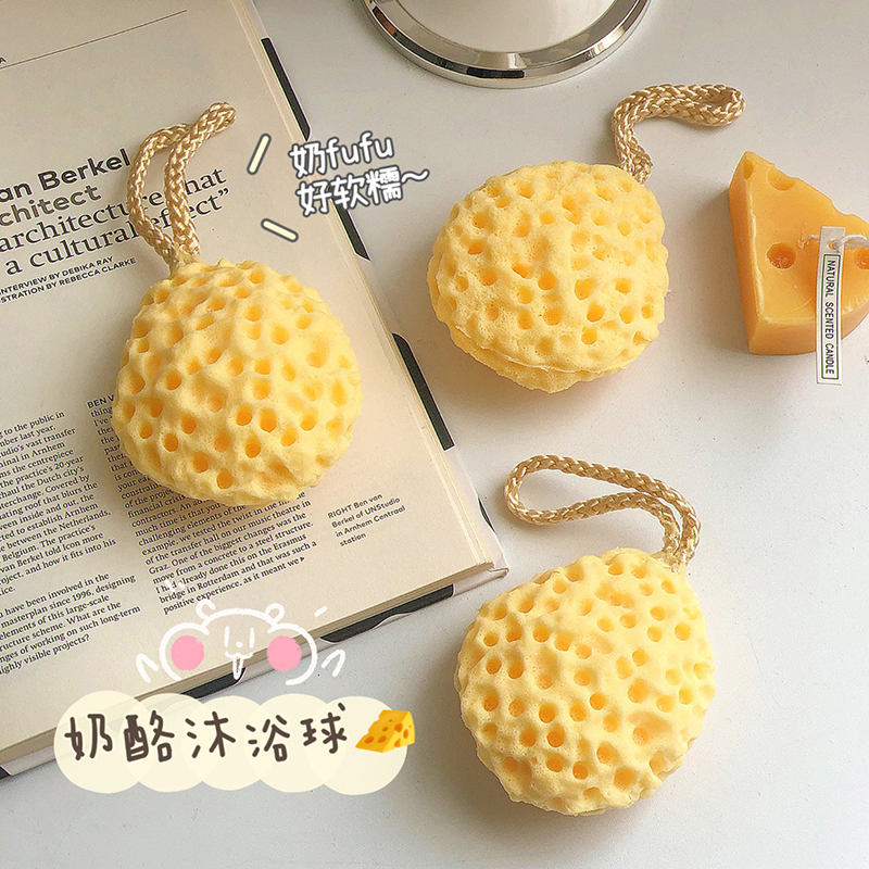 蜂窝沐浴球柔软搓澡洗脸神器浴花