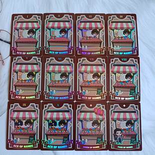 热款正版Hitcard盗墓笔记四季同书去Q版小阿卡纳牌权杖花花圣杯奶