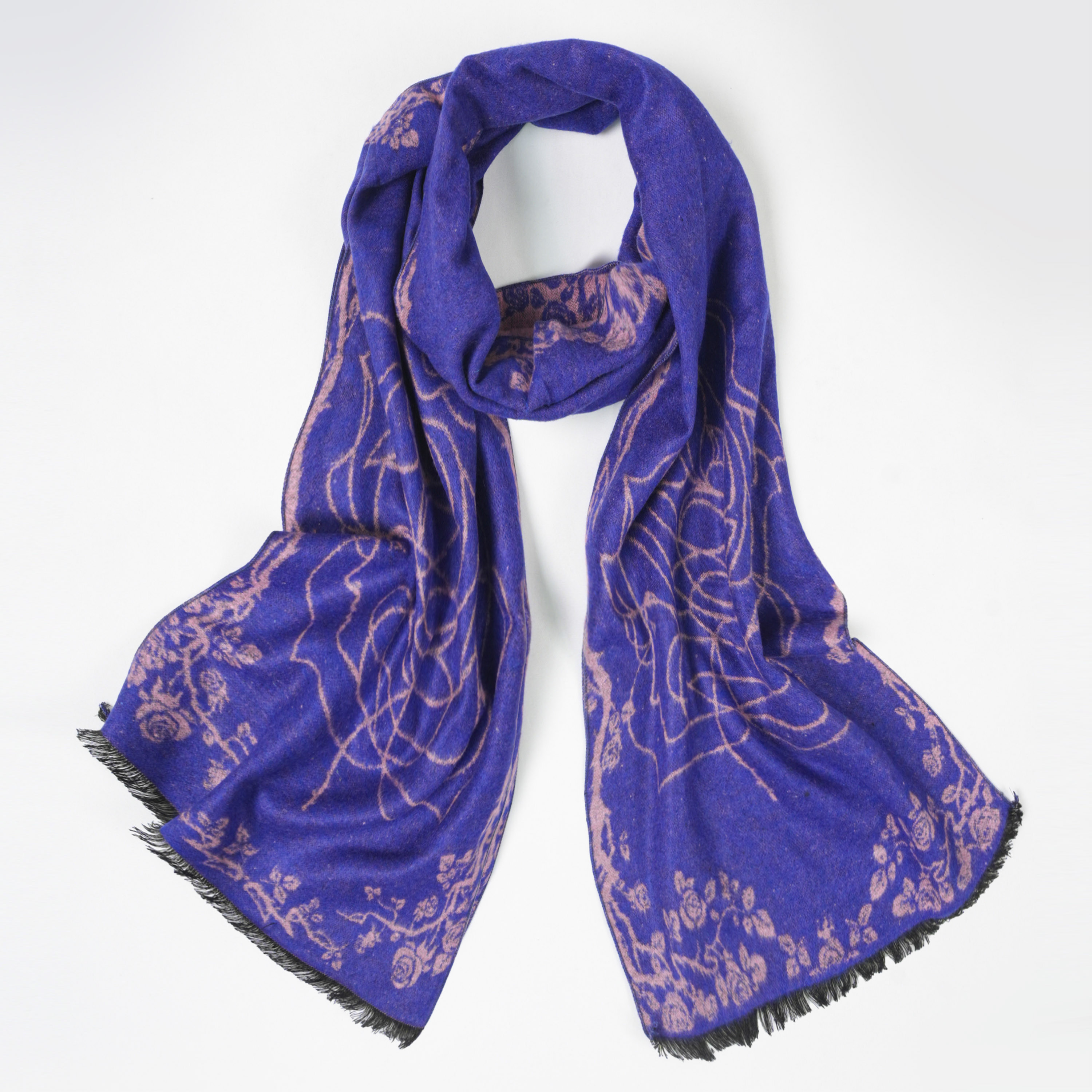 文艺范英伦格子桑蚕丝围巾女秋冬百搭披肩冬季男士长款真丝围脖