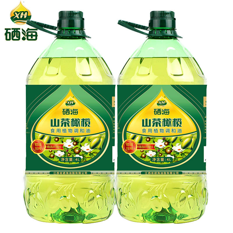 硒海山茶橄榄油食用油植物调和油 4L*2桶色拉油家用-封面