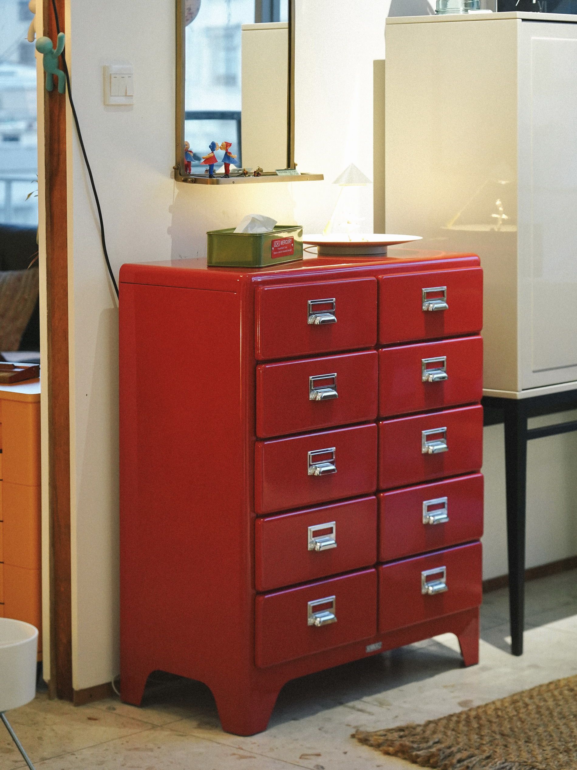 10-Drawer Metal Storage Cabinet for Office Organization - Taobao product photo 4