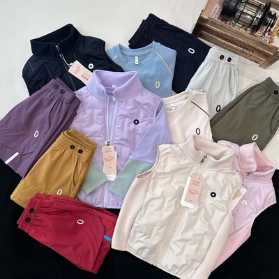 男女童轻薄棉马甲秋冬款阳离子夹棉棒球服棉服防泼水登山裤运动裤