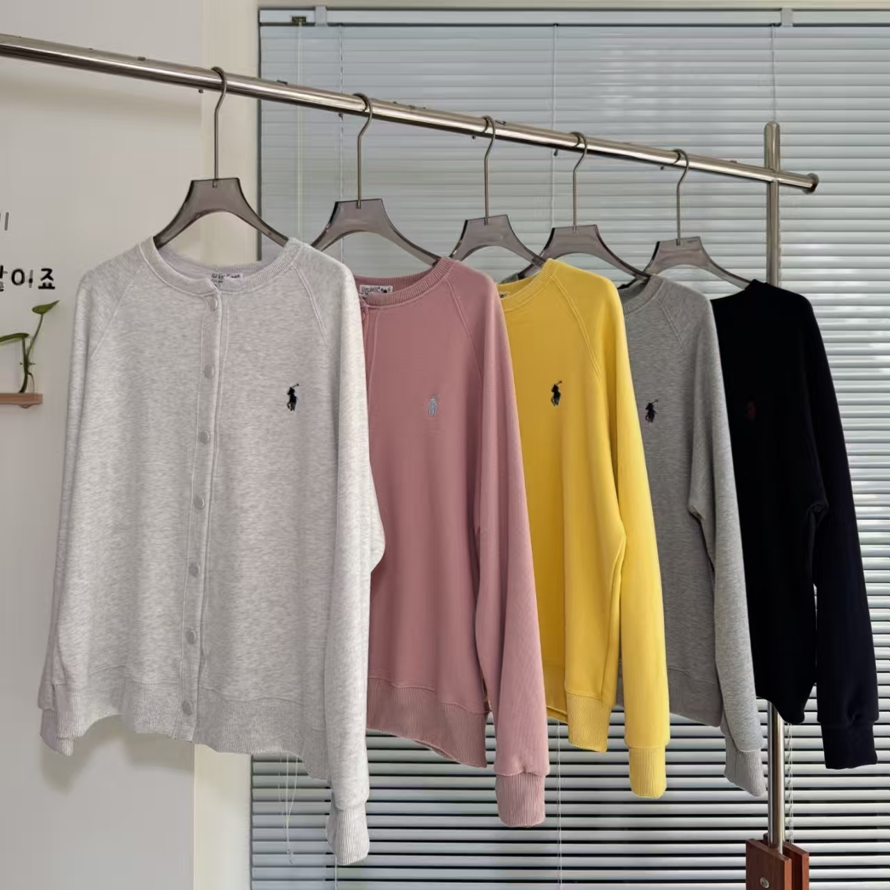 25春秋新款小马刺绣女毛圈棉老钱风长袖外套韩版宽松卫衣棒球服潮