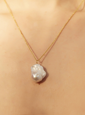 巴洛克鱼尾珍珠项链INS风