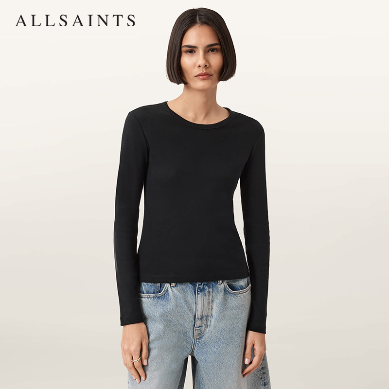 ALLSAINTS女士纯色长袖T恤