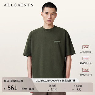 男装 ALLSAINTS男士 2025年秋季 打底衫 M071PB Logo印花T恤质感短袖