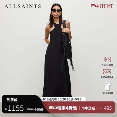 ALLSAINTS女士黑色连衣裙