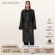ALLSAINTS女士宽松皮大衣Hendry皮风衣外套2025冬新款 W114LB